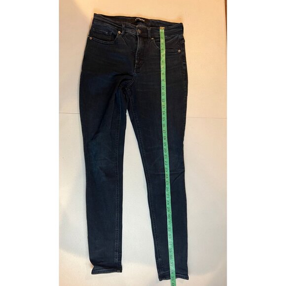 Express Denim Perfect Skinny Legging Jeans High Rise Stretch Black Size 6R/6R - Picture 6 of 10